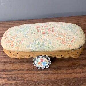 Longaberger 2003 Mother’s Day Special Things Basket, Lid, Protector, Pin & Liner